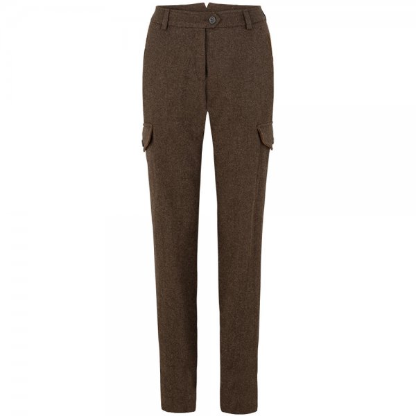 Habsburg »Spiegelsee« Ladies’ Trousers, Mud/Tobacco, Without Corduroy, Size 34