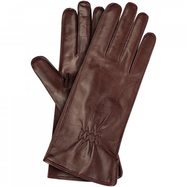 Damen Handschuhe CHOLET, Haar-Schaf Nappa, Kaschmirfutter, bordeaux, Größe 7,5