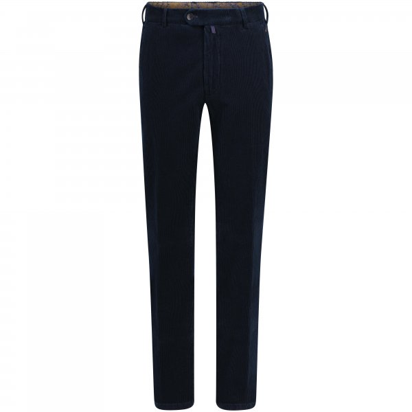 Pantalones de pana Meyer Bonn para hombre, azul marino, talla 25