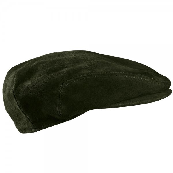 Cap, Suede Leather, Green, Size 58