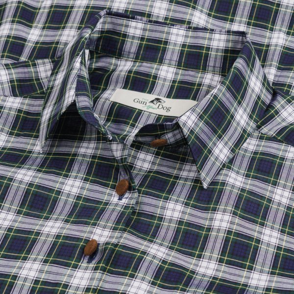 Camicia verde con toppe best sale