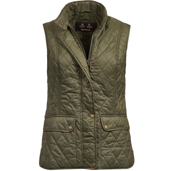 Barbour »Otterburn« Ladies' Quilted Vest, Olive, Size 34