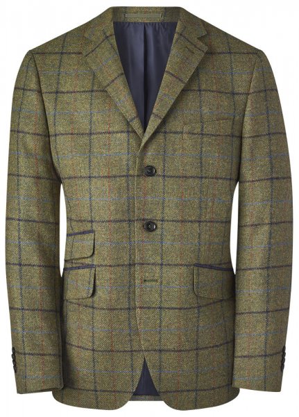 Men’s Sports Jacket, Tweed, Chequered, Size 52