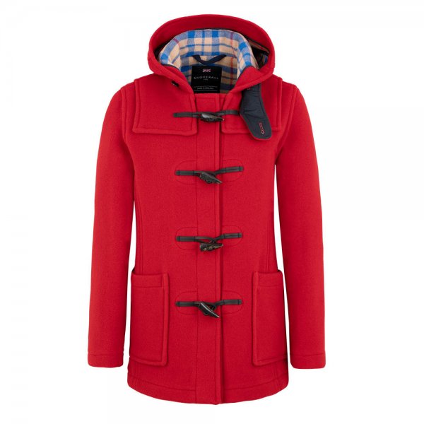 Slim Between Duffle Coat para mujer Gloverall, rojo, talla 10 (36)