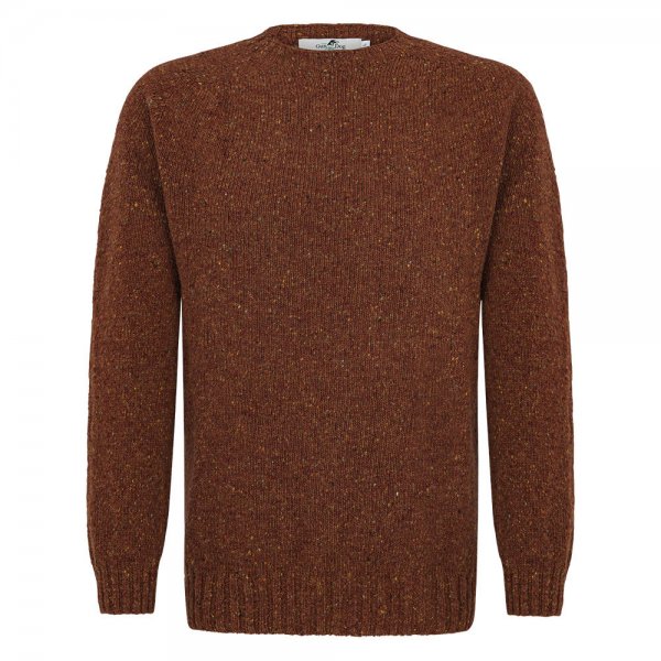 Men’s Donegal Sweater, Medium Brown, Size M