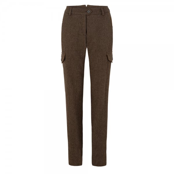 Habsburg »Spiegelsee« Ladies’ Trousers, Mud/Tobacco, Without Corduroy, Size 40