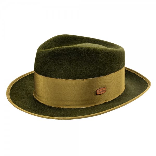 Chapeau pour homme Kepka » Der löwenstarke Leonard «, vert olive, taille 60
