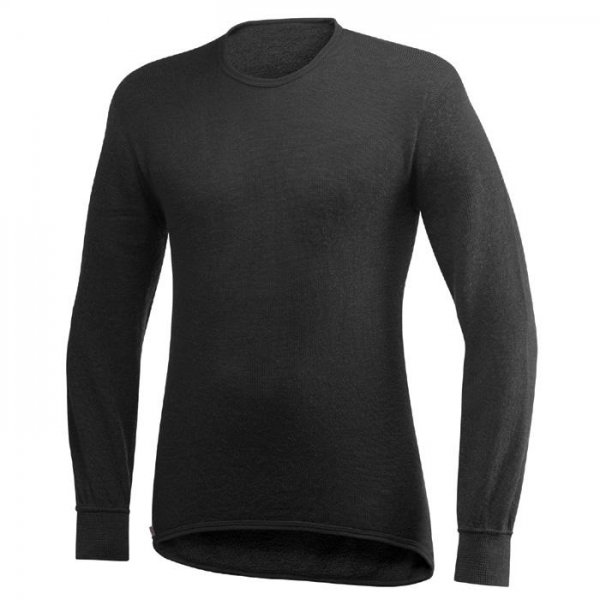 Woolpower Unterhemd langarm, schwarz, 200 g/m², Größe M