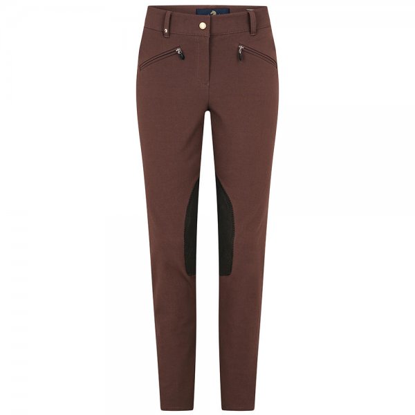 Pamela Henson »Soho« Ladies’ Trousers, Bi-Stretch Cotton, Chocolate, Size 34