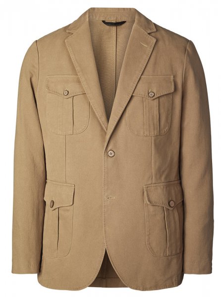 Safari Men's Sports Jacket, Cotton, Beige, Size 52