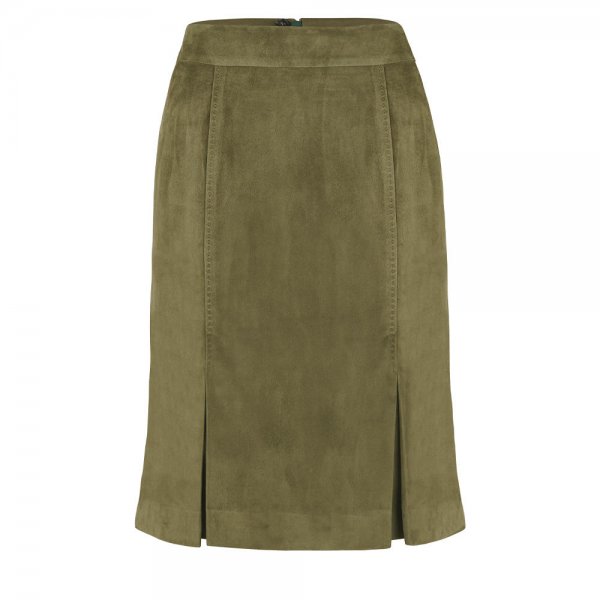 Habsburg »Chiara« Ladies Leather Skirt, Willow, Size 40