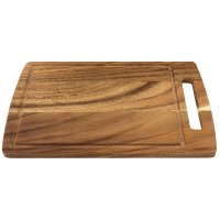 Acacia Cutting Board, with Sap Groove, Large