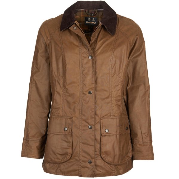 Barbour »Beadnell« Ladies’ Waxed Jacket, Bark, Size 34