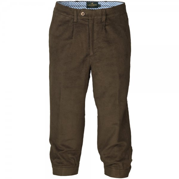 Laksen Herren Kniebundhose Moleskin Belgravia, loden, Größe 48