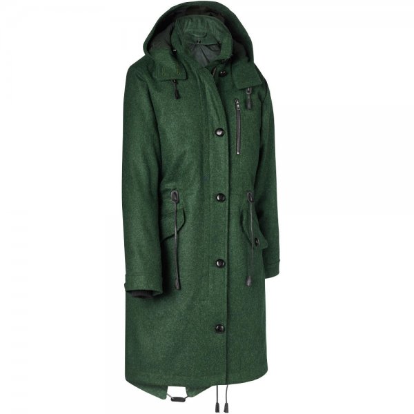 Ladies Loden Parka, Green, Size 46