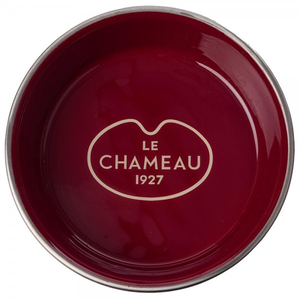 Le Chameau Hundenapf aus Edelstahl, Rouge, klein