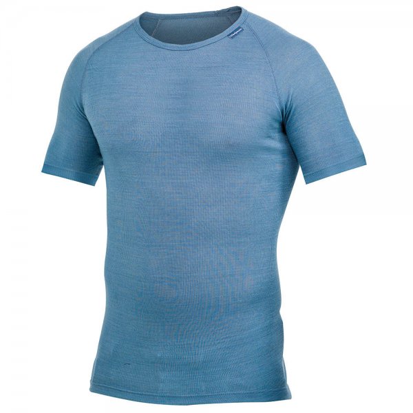 Camiseta interior Woolpower Lite, nordic blue, manga corta, S