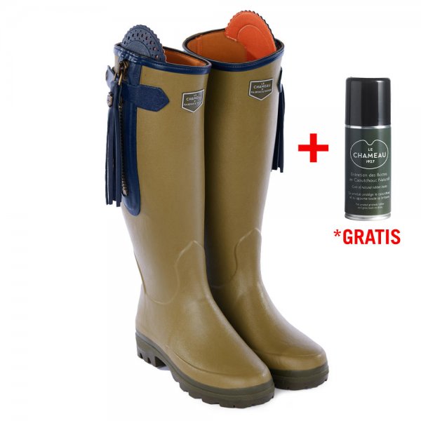 Le Chameau »L'Alliance« Ladies’ Rubber Boots, Neoprene Lining, Vert Vierzon, 41