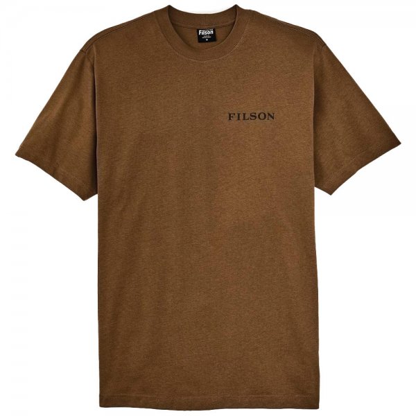 Filson S/S Pioneer Graphic T-Shirt, Gold Ochre/Deer, taglia L