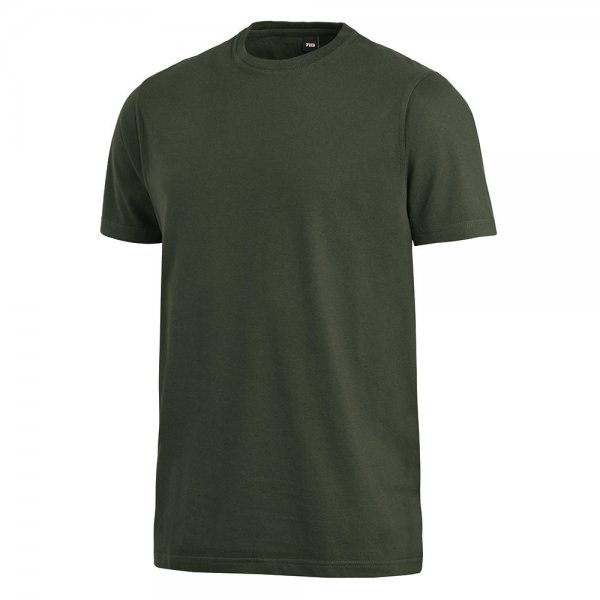FHB Jens, męska koszulka bawełniana, kolor oliwkowy, rozmiar S