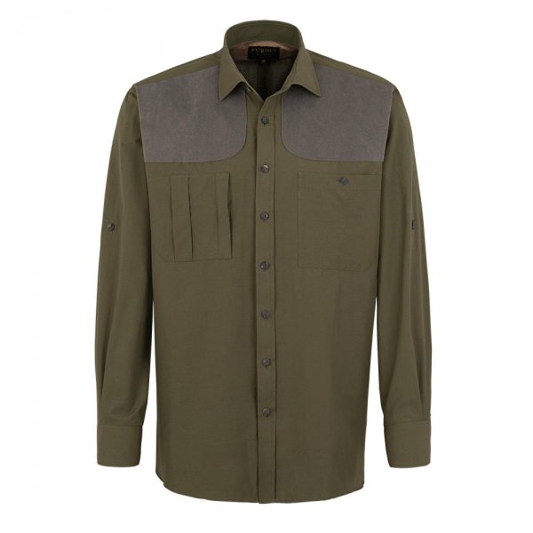Purdey Hunting Shirt, Khaki, Size XL