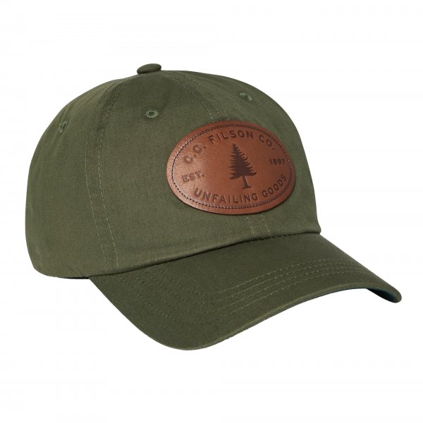 Filson Lightweight Angler Cap, Dark Forest Evergreen Patch