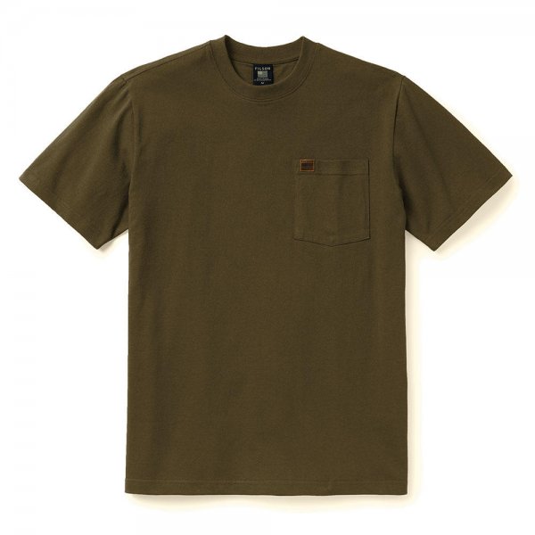 Filson Pioneer Solid One Pocket T-shirt, dark olive, taglia XL