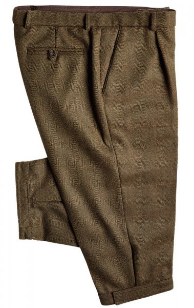 Pantalones a la rodilla para hombre Chrysalis, tweed, talla 56