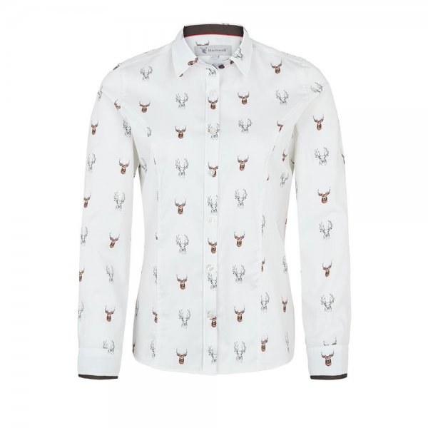 Hartwell »Layla« Ladies Shirt, »Stag«, White, Size 38