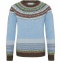 Strathmore: light blue with green, brown, red, yellow and white