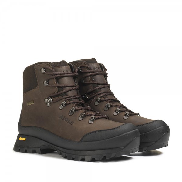 Aigle »Muntagna GTX« Men's Trekking Boots, Dark Brown, Size 43