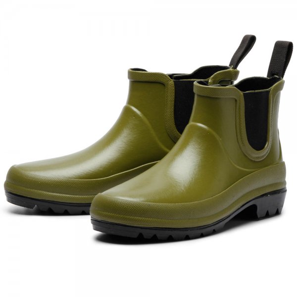 Grand Step »Vickie« Ladies’ Rubber Boots, Olive, Size 39