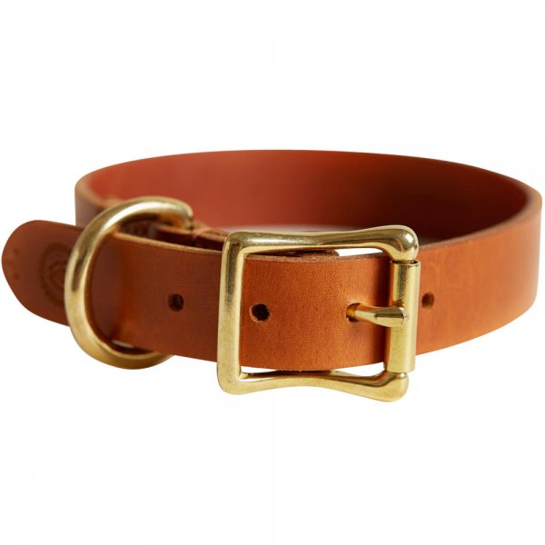 Collier de chien Helen Wells » Classic «, cognac, L+