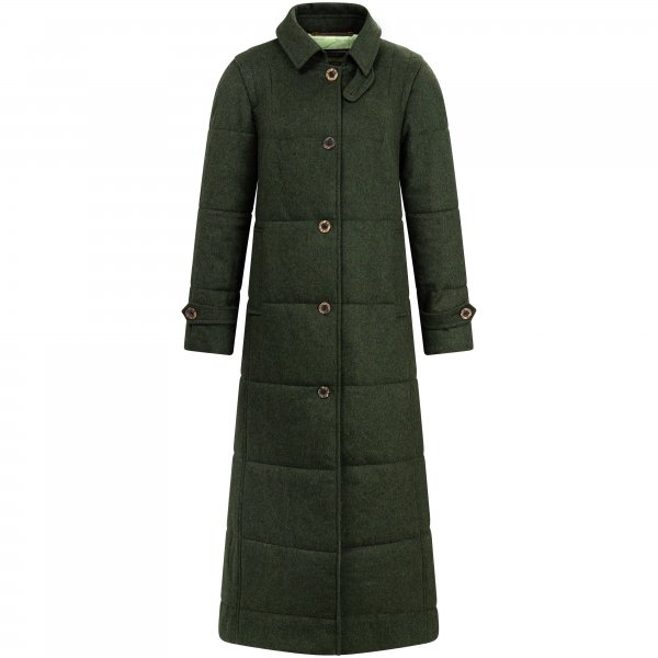 Von Dörnberg »Hanna« Ladies' Quilted Coat, Merino Loden, Dark Green, Size 34