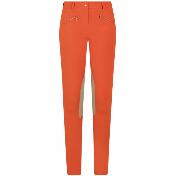 Pantalon pour femme Pamela Henson » Soho «, coton bi-stretch, col. mandarin, 38