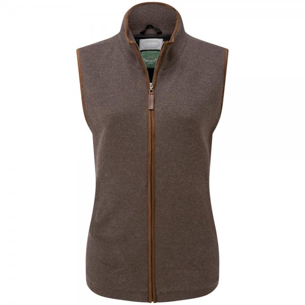 Schöffel Ladies' Windstopper Lambswool Vest, Mole, Size 40