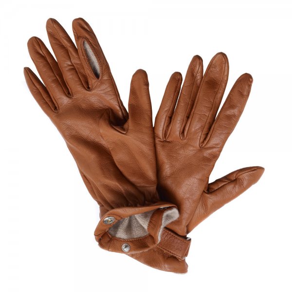 Alexandre Mareuil Ladies Shooting Glove, Cashmere Lining, Brown, Size 6.5