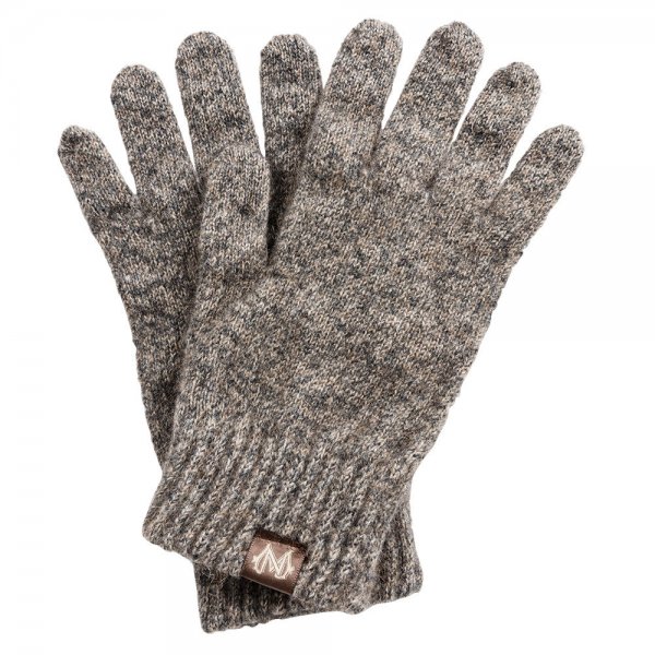 Gloves, Possum Merino, Grey Melange, Size L