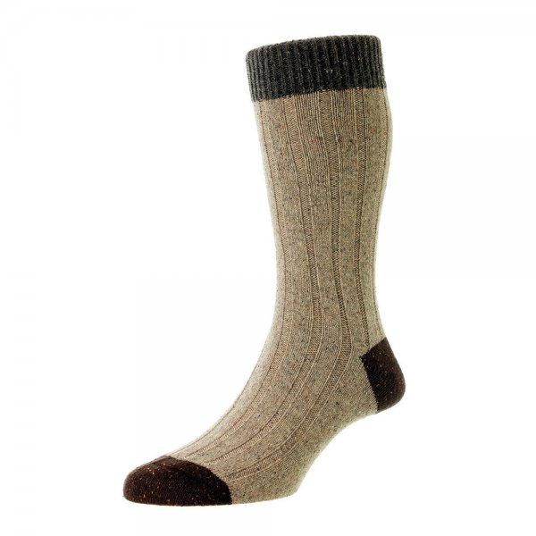 Scott Nichol Men's Socks THORNHAM, Natural Fleck, Size M (39-43)