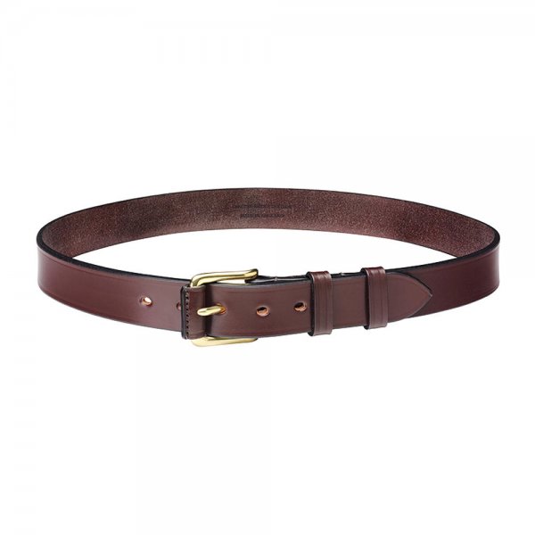 Laksen Leather Belt »Belgravia«, Mocca, Length 95 cm