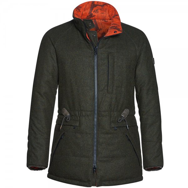 Giaccone reversibile in loden da uomo Heinz Bauer »Hunt Master«, taglia 50