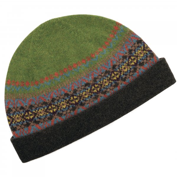 Czapka Eribé Fair Isle &quot;Alloa&quot;, zielona