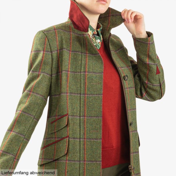 Chrysalis Bloomsbury Ladies Tweed Jacket Check Green Red Orange Purple 34 Coats The GunDog Affair