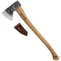 Hacha forestal DICTUM con funda de cuero