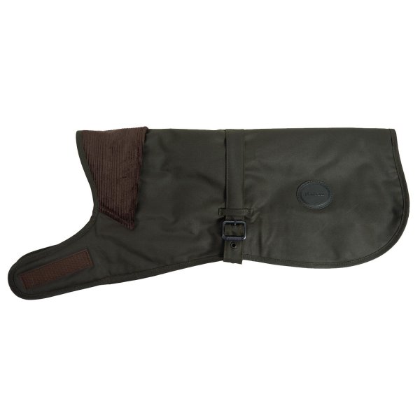 Manta encerada para perros Barbour, verde oliva, talla XL