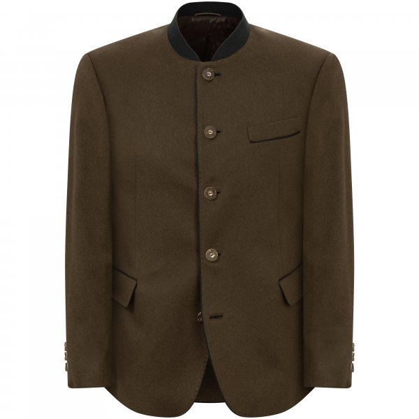 Habsburg »Johann Karl« Men's Traditional Jacket, Cashmere, Tobacco, Size 28