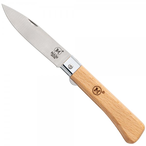 MAIN »Workers Line« Folding Knife, Drop Point, Beech