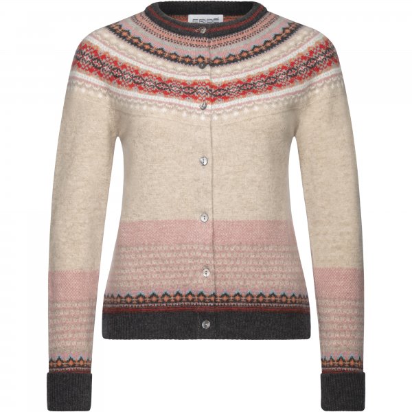 Eribé Damenstrickjacke Fair Isle, Willow, Größe L