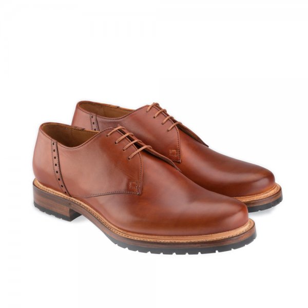 Chaussures pour homme » Weimar «, brun noix, cuir de veau patiné, taille 42