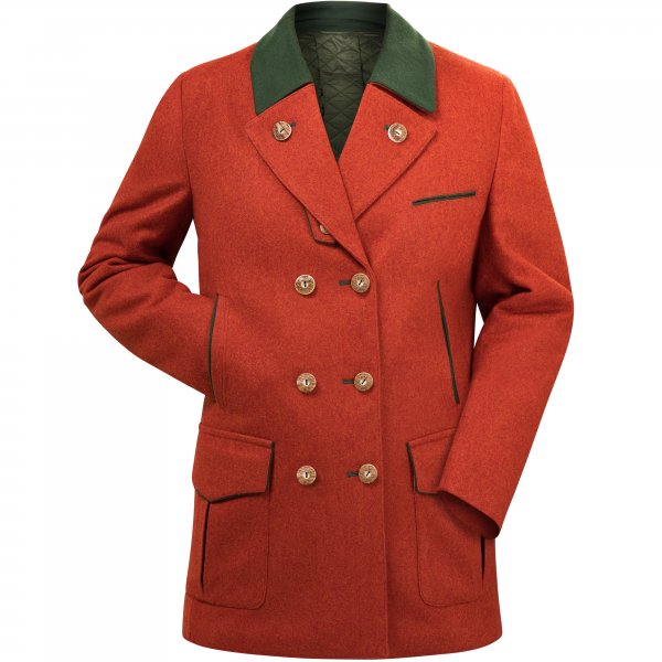 Ladies’ Loden Hunting Jacket, Orange Red, Size 38